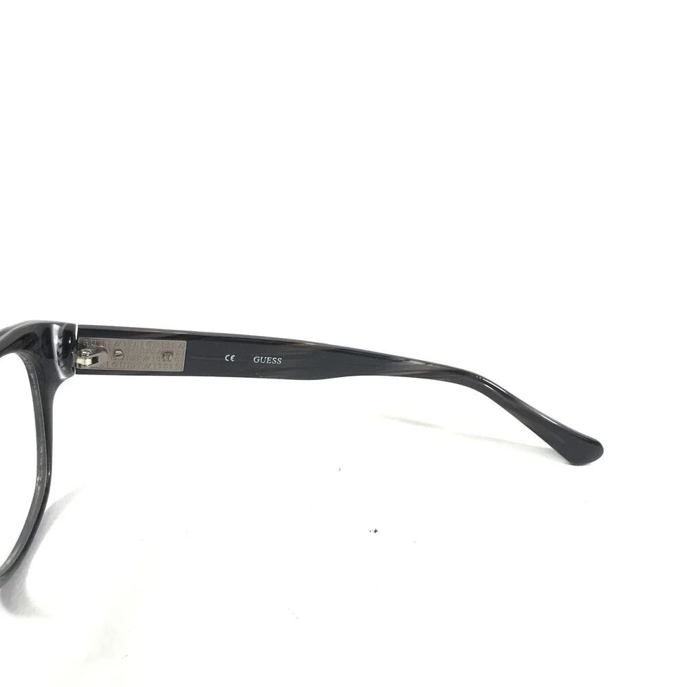 Guess Eyeglasses Frames GU1753 GRY Dark Purple Horn Round Full Rim 53-16-140